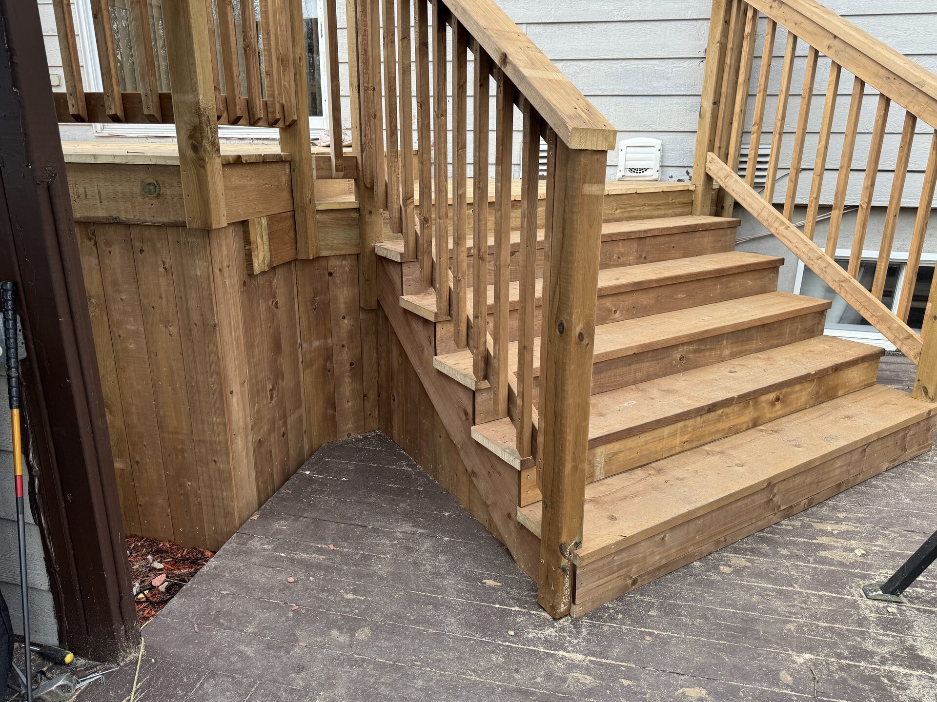 Exterior siding and deck